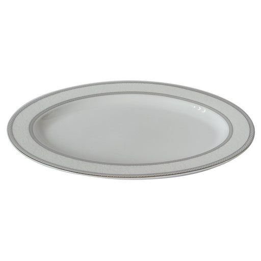Brilliant - FLORAL LACE PLATINE OVAL PL. 14" Home & Kitchen