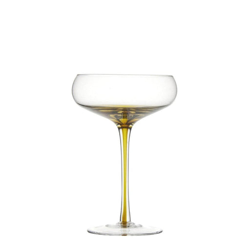Brilliant - GEM AMBER COUPE CHAMP.150ML SET/4 Home & Kitchen