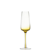 Brilliant - GEM AMBER FLUTE 200 ML SET/4 Home & Kitchen