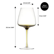 Brilliant - GEM AMBER UNIVERSAL WINE 540 ML SET/4 Home & Kitchen