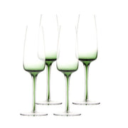 Brilliant - GEM EMERALD FLUTE 200 ML SET/4 Home & Kitchen