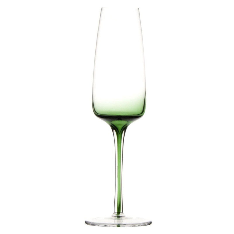 Brilliant - GEM EMERALD FLUTE 200 ML SET/4 Home & Kitchen