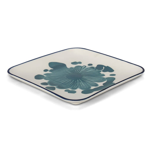 Brilliant - GREEN PETAL SQUARE PLATE 25.5CM Home & Kitchen