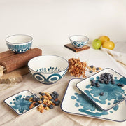 Brilliant - GREEN PETAL SQUARE PLATE 25.5CM Home & Kitchen