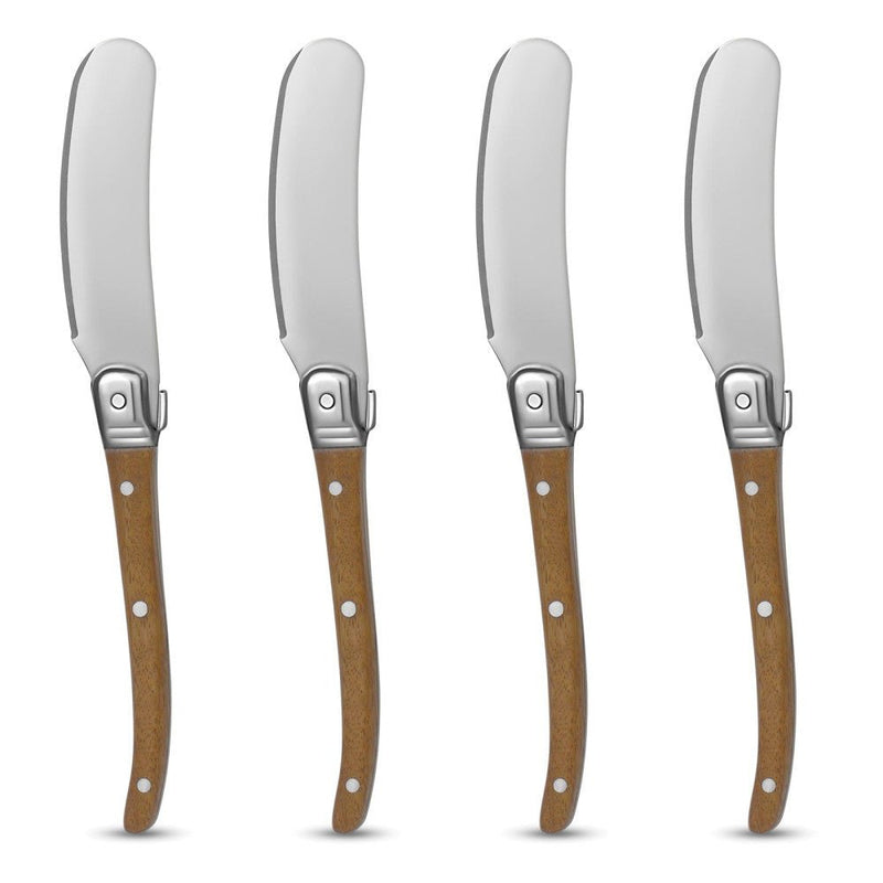 Brilliant - LAGOUILE CHEESE/BUTTER KNIFE NATURAL SET/4 Home & Kitchen