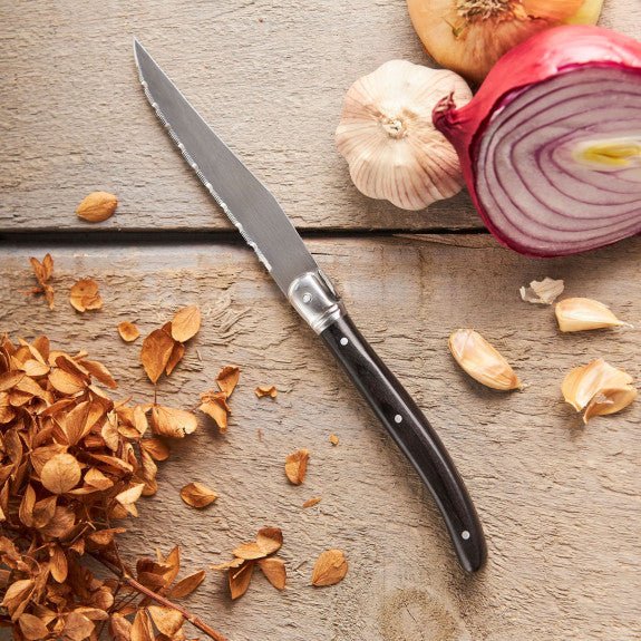 Brilliant - LAGOUILE STEAK KNIFE BLACK SET/4 Home & Kitchen