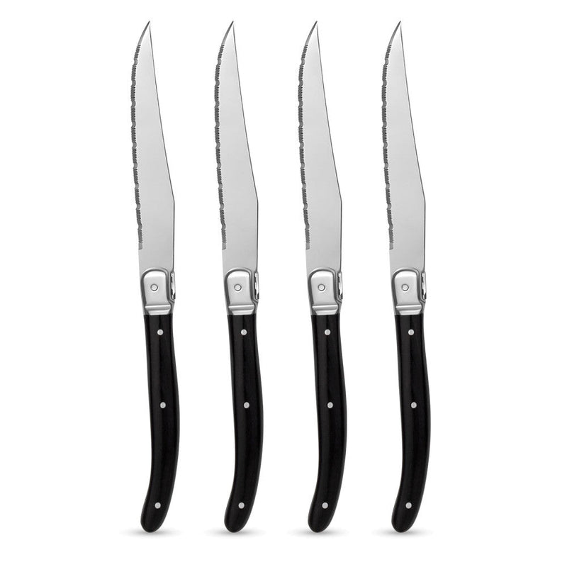 Brilliant - LAGOUILE STEAK KNIFE BLACK SET/4 Home & Kitchen