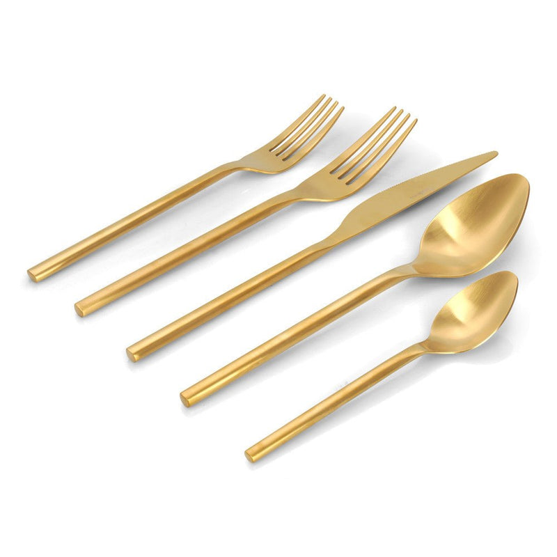 Brilliant - MAISON H - 20PC SET GOLD 18/10 Home & Kitchen