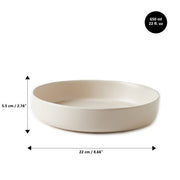 Brilliant - MIRAGE CREAMY PASTA PLATE 22CM S/4 Home & Kitchen