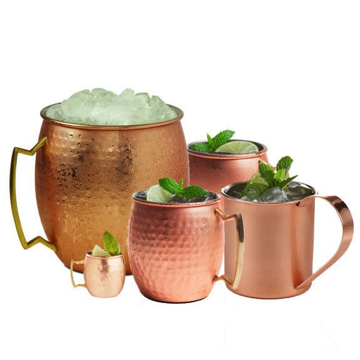 Brilliant - MOSCOW MULE COPPER & SS HAMMERED BELLY SHAPE MUG 20OZ EA Home & Kitchen