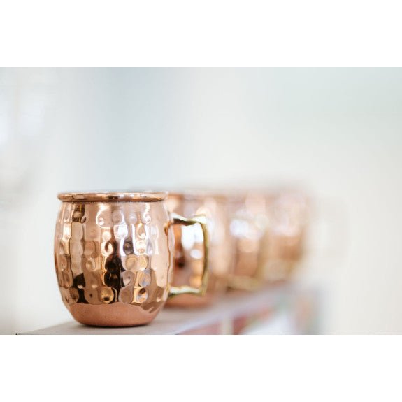 Brilliant - MOSCOW MULE COPPER & SS HAMMERED BELLY SHAPE MUG 20OZ EA Home & Kitchen