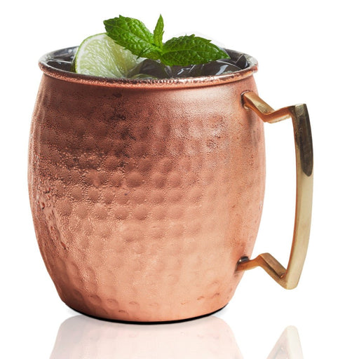 Brilliant - MOSCOW MULE COPPER & SS HAMMERED BELLY SHAPE MUG 20OZ EA Home & Kitchen