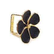 Brilliant - NAPKIN RING DAISY BLACK S/4 Home & Kitchen