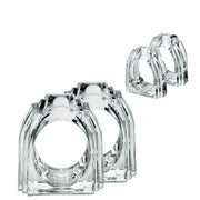 Brilliant - NAPKIN RING DIAMOND RING S/4 Home & Kitchen