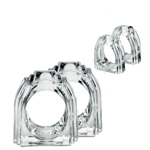Brilliant - NAPKIN RING DIAMOND RING S/4 Home & Kitchen