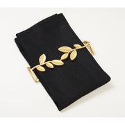 Brilliant - NAPKIN RING FLAT - VINTAGE GOLD S/4 Home & Kitchen