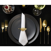 Brilliant - NAPKIN RING SPARKLE S/4 GOLD Home & Kitchen