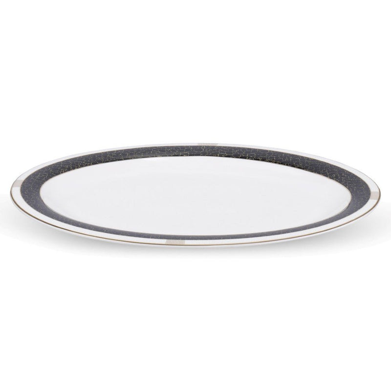 Brilliant - NORMAND BLACK OVAL PL. 14" Home & Kitchen