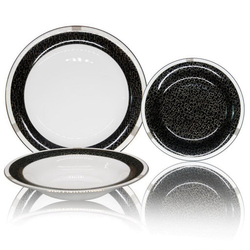 Brilliant - NORMAND BLACK18PCDINNER SET Home & Kitchen