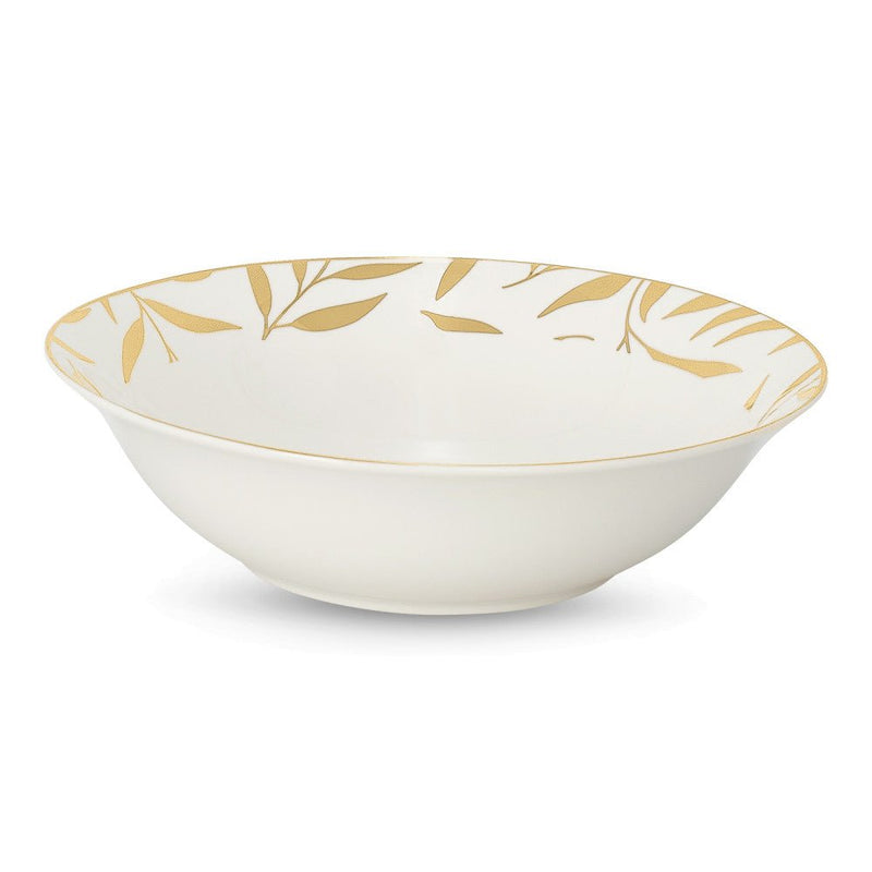 Brilliant - OLIVE LEAVES GOLD SALAD BOWL 9" Home & Kitchen