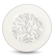 Brilliant - OLIVE LEAVES PLATINE B&B PLATE SET/6 Home & Kitchen