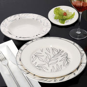 Brilliant - OLIVE LEAVES PLATINE FRUIT NAPPY SET/6 Home & Kitchen