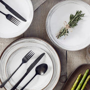 Brilliant - OSLO 16PC FLATWARE BLACK Home & Kitchen