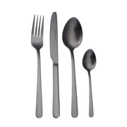 Brilliant - OSLO 16PC FLATWARE BLACK Home & Kitchen