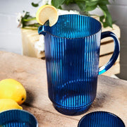 Brilliant - PATIO AQUA RIBBED JUG 1.9L Home & Kitchen
