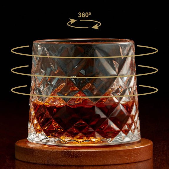 Brilliant - PIROUETTE SPIRALE ASHFORD OLD FASHIONED GLASS S/2 Home & Kitchen