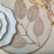 Brilliant - PLACEMAT GOLD 38CM FEUILLE Home & Kitchen