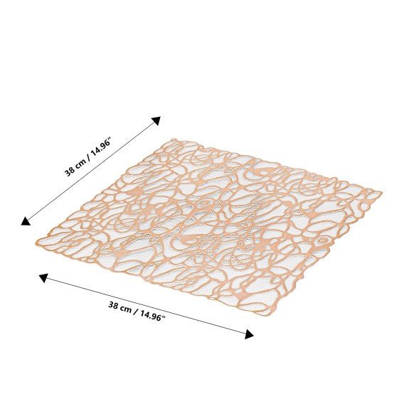 Brilliant - PLACEMAT GOLD SQUARE 38CM Home & Kitchen