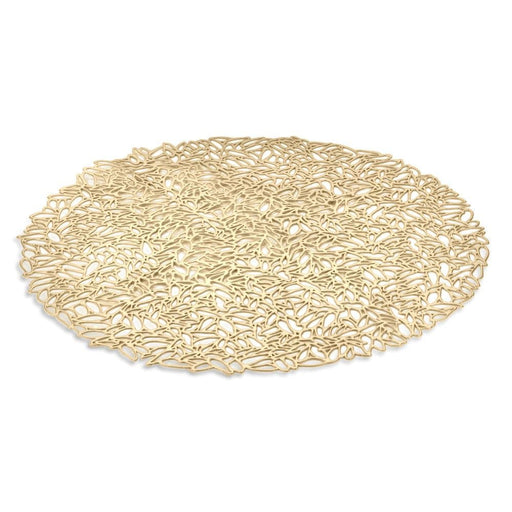 Brilliant - PLACEMAT RD.FLORET GOLD 38CM EA Home & Kitchen