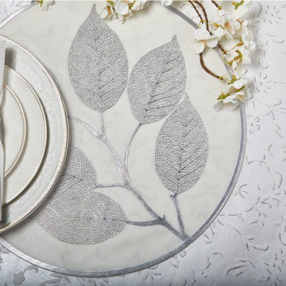 Brilliant - PLACEMAT SILVER 38CM FEUILLE Home & Kitchen