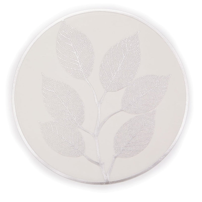 Brilliant - PLACEMAT SILVER 38CM FEUILLE Home & Kitchen