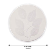 Brilliant - PLACEMAT SILVER 38CM FEUILLE Home & Kitchen