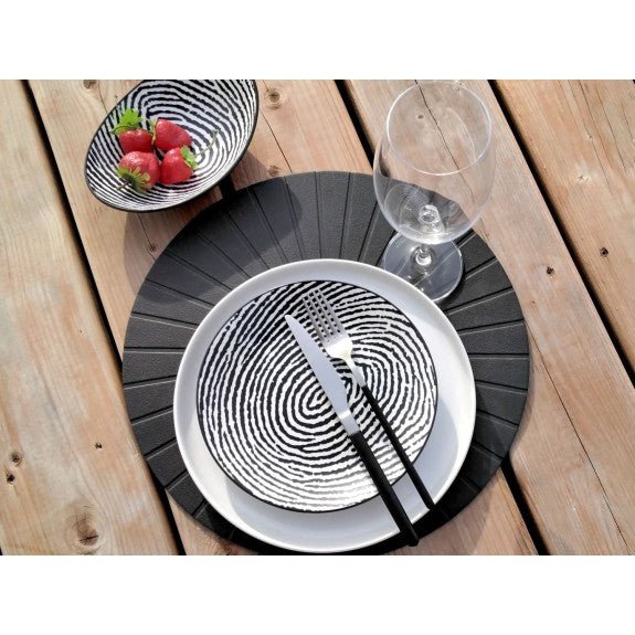 Brilliant - PLACEMAT URBAN BLACK S/4 Home & Kitchen