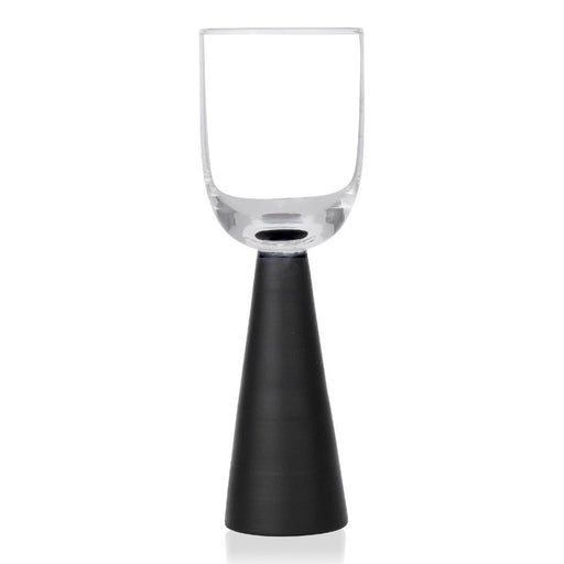 Brilliant - PYRAMIDE SHOT/LIQUEUR BLACK SET/4 Home & Kitchen