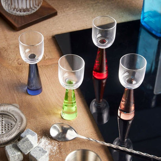 Brilliant - PYRAMIDE SHOT/LIQUEUR MULTICOLOR SET/4 Home & Kitchen