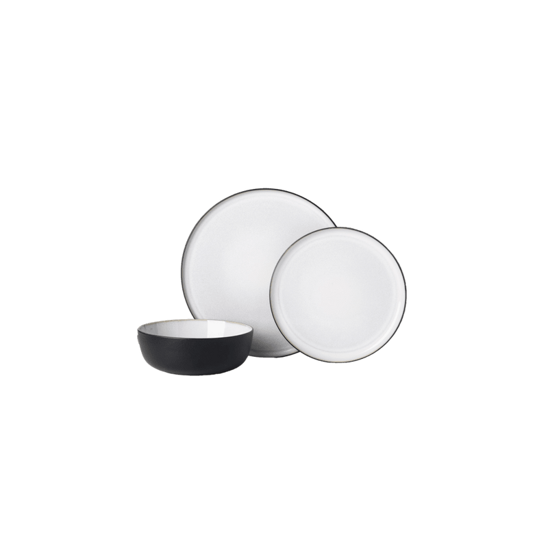 Brilliant - QUARTZ NOIR 12 PC DINNERSET Home & Kitchen