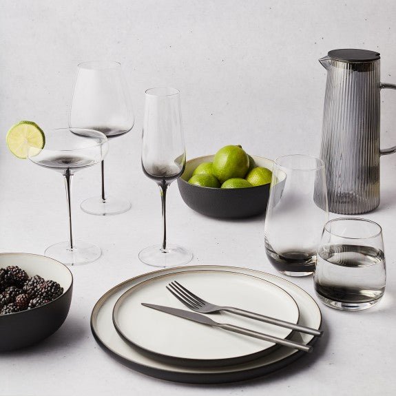 Brilliant - QUARTZ NOIR 12 PC DINNERSET Home & Kitchen