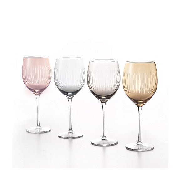 Brilliant - RAINBOW GLO GOBLET 470ML S/4 AMBER Home & Kitchen