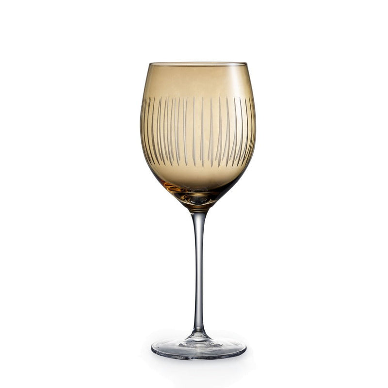 Brilliant - RAINBOW GLO GOBLET 470ML S/4 AMBER Home & Kitchen
