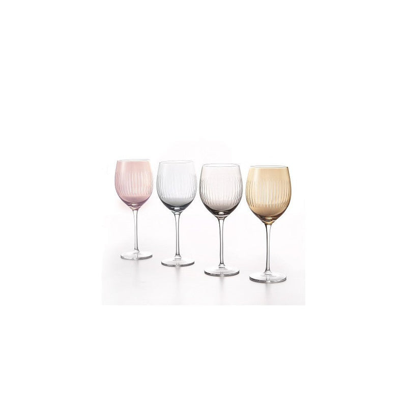 Brilliant - RAINBOW GLO GOBLET 470ML S/4 ASS. COLORS Home & Kitchen