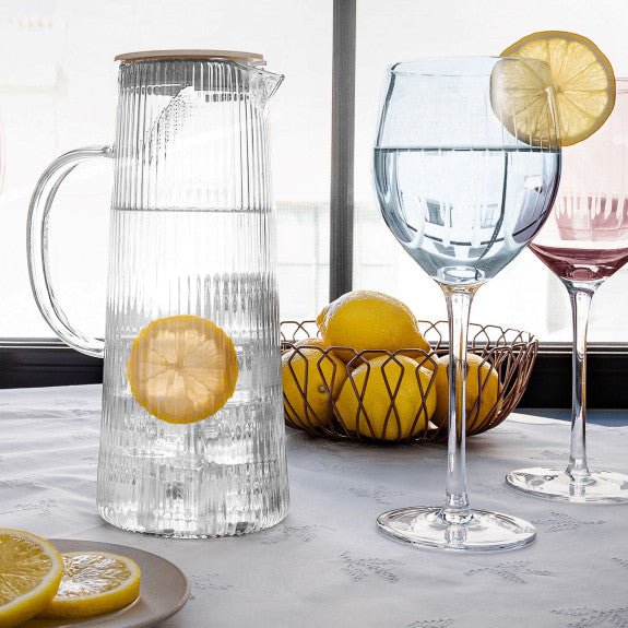 Brilliant - RAINBOW GLO GOBLET 470ML S/4 BLUE Home & Kitchen