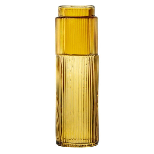 Brilliant - RIBBED AMBER CARAFE W.LID 600ML Home & Kitchen