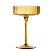 Brilliant - RIBBED AMBER COCKTAIL 290 ML SET/4 Home & Kitchen