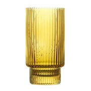 Brilliant - RIBBED AMBER HIGHBALL 420 ML SET/4 Home & Kitchen