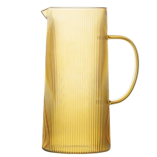 Brilliant - RIBBED AMBER JUG 1.5L Home & Kitchen