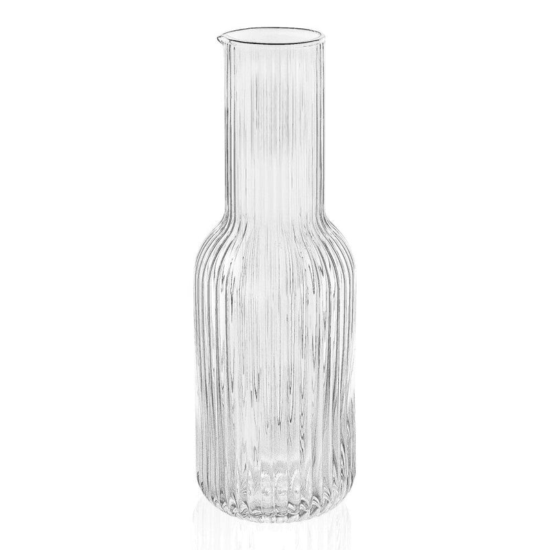 Brilliant - RIBBED CLEAR CARAFE Home & Kitchen